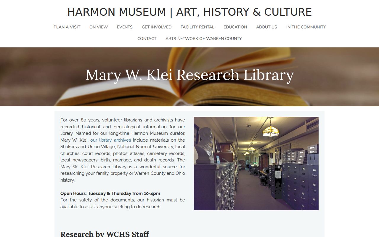 Warren County city directory companion research at Klei Research Library